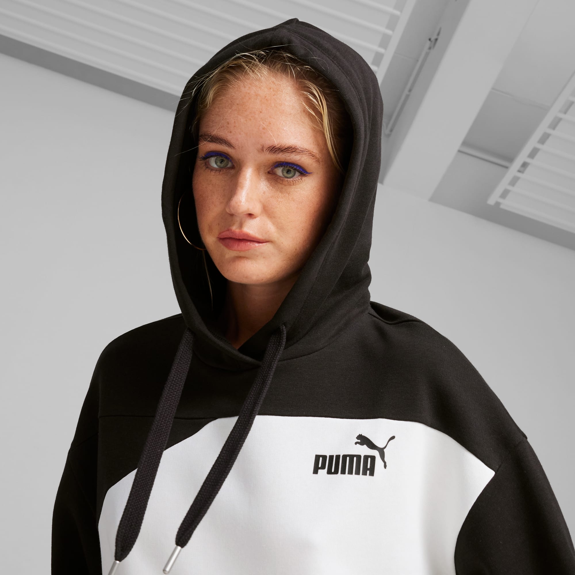 Navy puma outlet hoodie womens